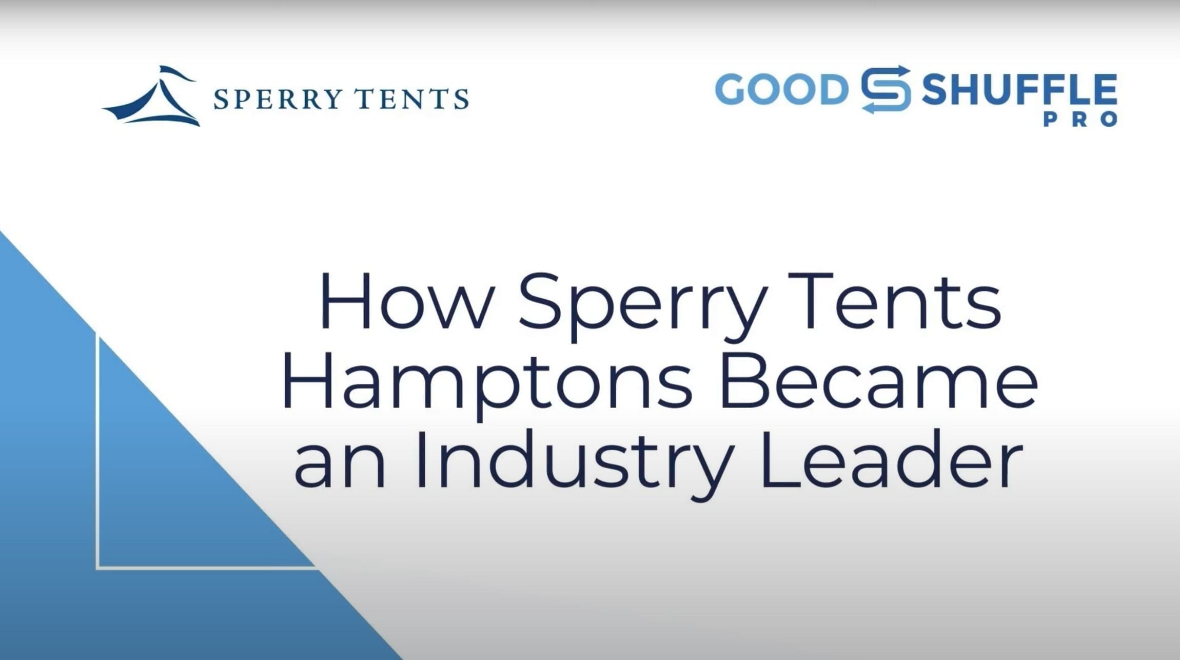 How Sperry Tents Hamptons Became an Industry Leader webinar