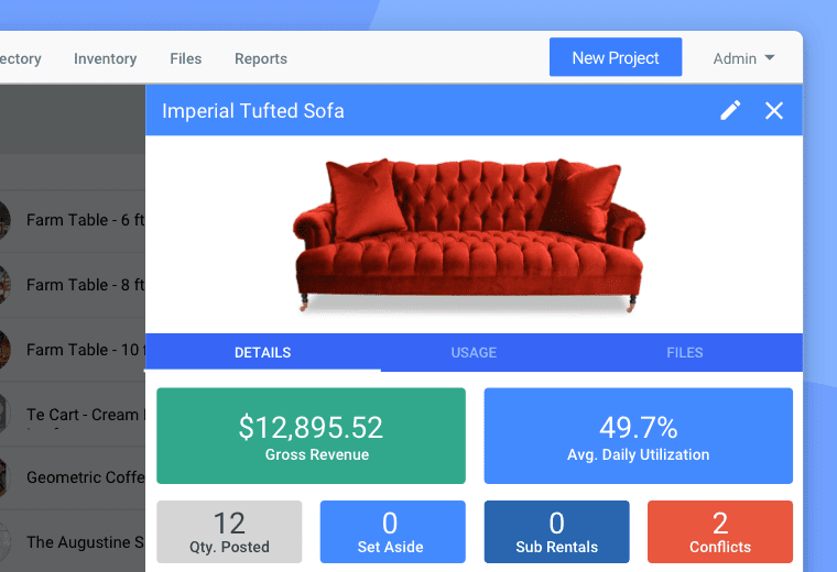 Goodshuffle-Pro-top-party-rental-software Inventory tracking in Goodshuffle Pro, top party rental software